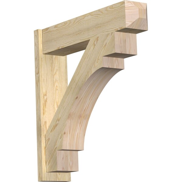Ekena Millwork Merced Craftsman Rough Sawn Outlooker, Douglas Fir, 8"W x 36"D x 36"H OUT08X36X36MRC04RDF - main